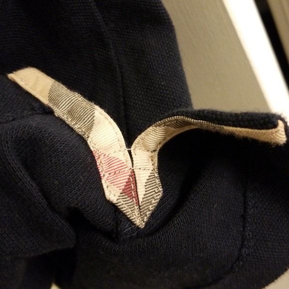 Navy blue Burberry polo - Picture 2 of 6